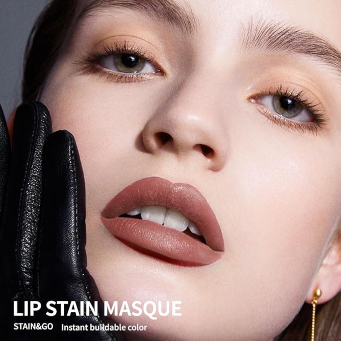 Hxssll Lip Stain Peel Off Masque - Peel Off Lip Stain Tattoo, Peel-Off Lip Tint，Long Lasting Waterproof Transfer-proof Lip Mask Lip Stains Peel Off Lip Gloss,Stay Lip Makeup D02#