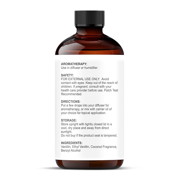 Majestic Pure Coconut Vanilla Essential Oil for Diffuser - 2 Fl Oz