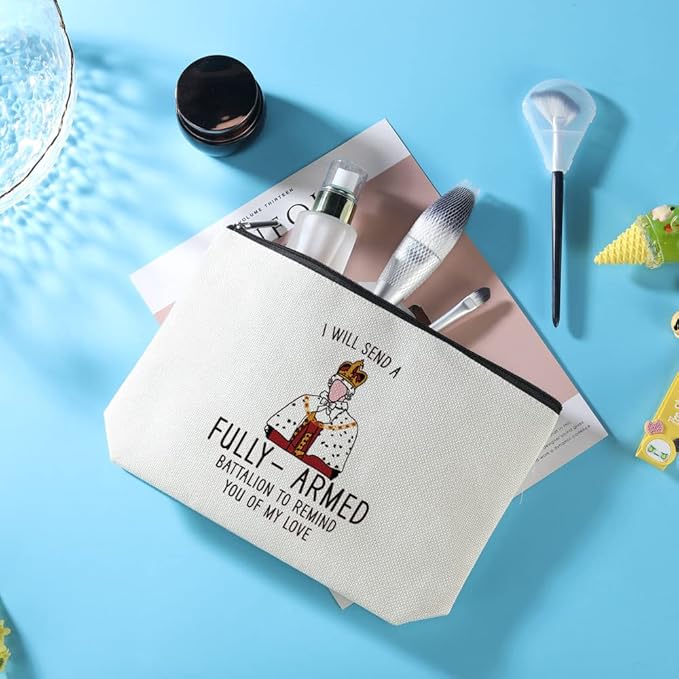 Azteoiz Fun Makeup Bag and 5 Stickers Hamil-ton Musical Gift