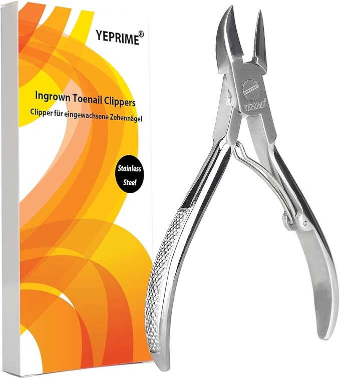 YEPRIME Toenail Clippers for Thick and Ingrown Nails, Curved Blade