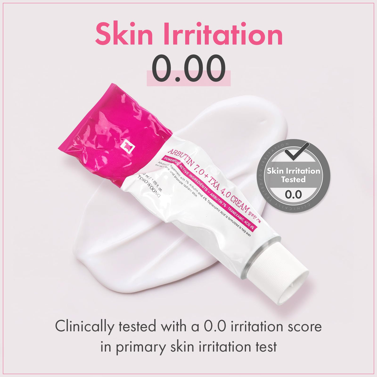 TOSOWOONG Arbutin 7% + Tranexamic Acid 4% Cream for Dark Spots, Brightening