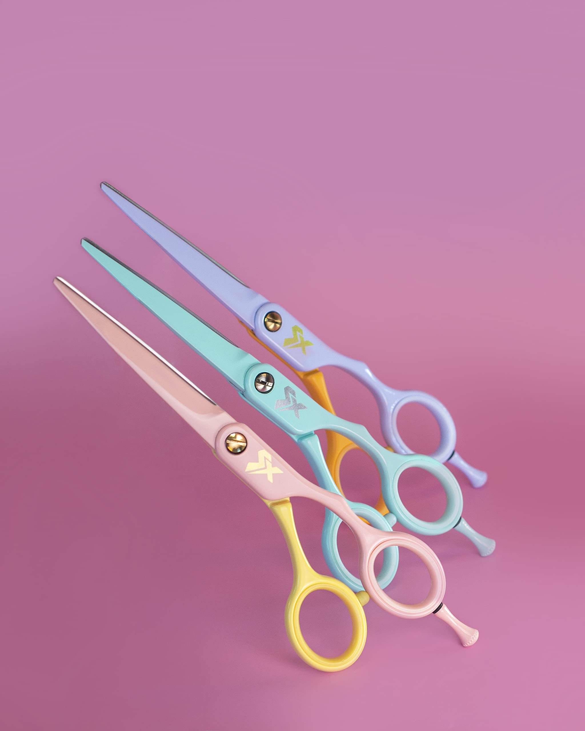Cricket Shear Xpressions It's All Good 5.75" Professional Hair Cutting Scissors - Barber Scissors, Japanese Stainless Steel for Stylists & Home Use, Dr. Everything Will Be Alright, Mint