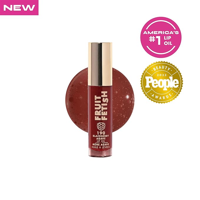 Milani Fruit Fetish Lip Oil, Tinted Hydrating Lip Gloss - Blackberry Agave