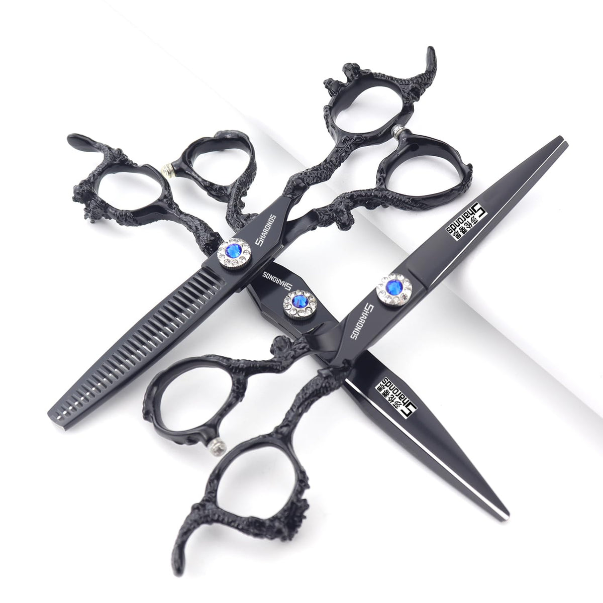 Hairdressing Scissors 6/7/8/9 Professional and Efficient Scissors (7-Inch 2-Piece Set-A)
