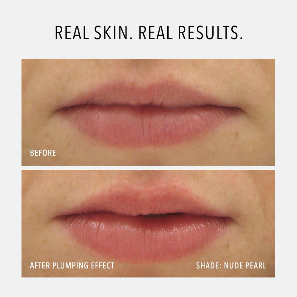 HydroPeptide Perfecting Gloss, Lip Plumping Gloss & Hydrating Treatment, Volumizing Collagen-Boosting Enhancer with Hyaluronic Acid & Peptides, Nude Pearl, 0.13 Ounce