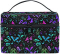 MNSRUU Makeup Bags, Gothic Different Magic Elements Makeup Organizer Bags Toiletry Bag Box Travel Cosmetic Bag Make Up Train Case for Women Teen Girl Ladies