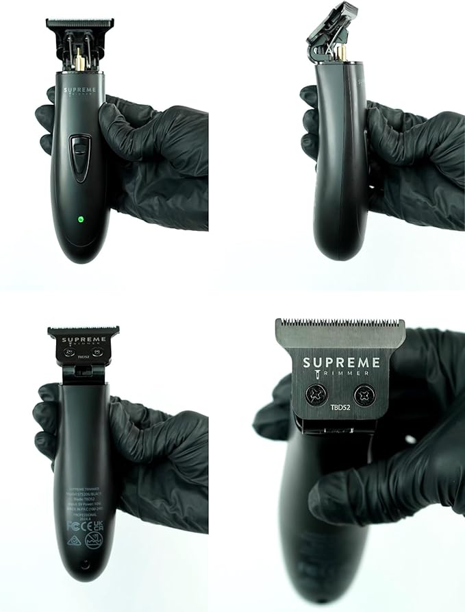 Supreme Trimmer Professional T Shaper | Cordless Hair & Beard Liner for Men | Low Noise, Precision Edger Clippers | Ideal for Sensitive Skin, Kids & Elderly | Barber & Home Use