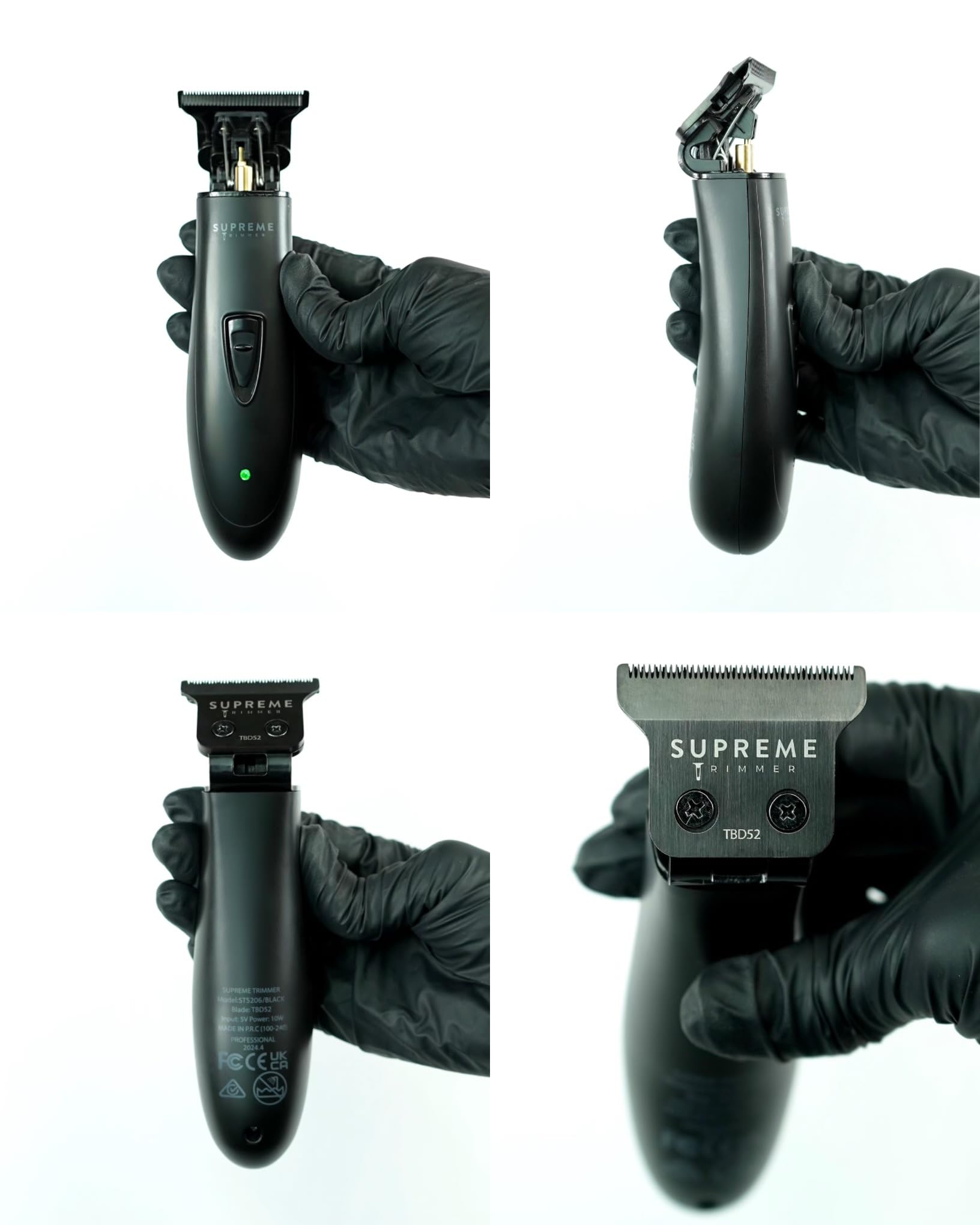 Supreme Trimmer Professional T Shaper | Cordless Hair & Beard Liner for Men | Low Noise, Precision Edger Clippers | Ideal for Sensitive Skin, Kids & Elderly | Barber & Home Use