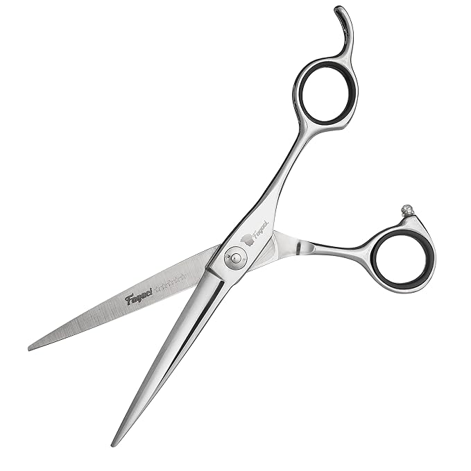 Fagaci Professional Off Set Hair Scissors 6" Sharp Blades, Cutting Shears