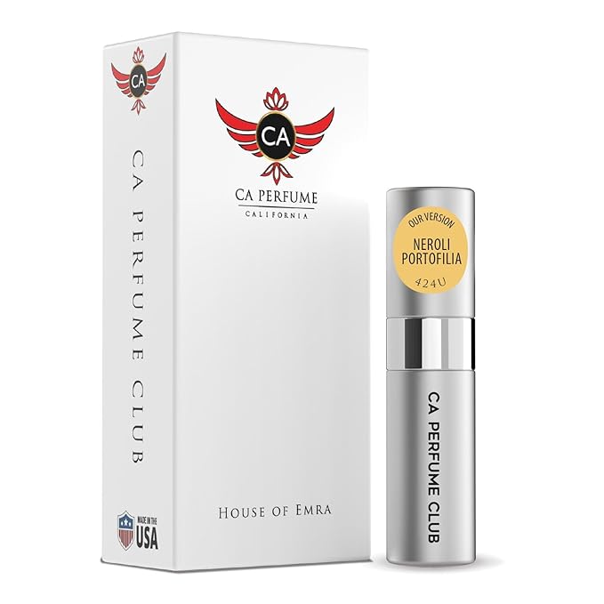 CA Perfume Impression of Neroli Portofilia for Women and Men Citrus Aromatic Scent Long Lasting Unisex Fragrance Eau De Parfum Travel Size Refillable Atomizer Spray 0.27 Fl Oz 8ml
