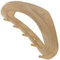 Camila Paris CP3528 French Hair Clips for Women, 3" Beige, Medium Claw Clip Strong Hold All Day, No Damage No Slip Claw Clips for Thick Curly Wavy Fine Straight Hair, Jaw Clip Made in France