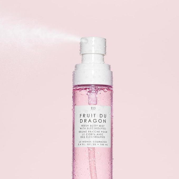 Le Monde Gourmand Fruit du Dragon Fresh Mist for Women, Hydrating Body Spray with Electrolytes, Dragonfruit Pineapple Guava Scent, Vegan & Cruelty Free, 3.4 fl oz (100 ml)