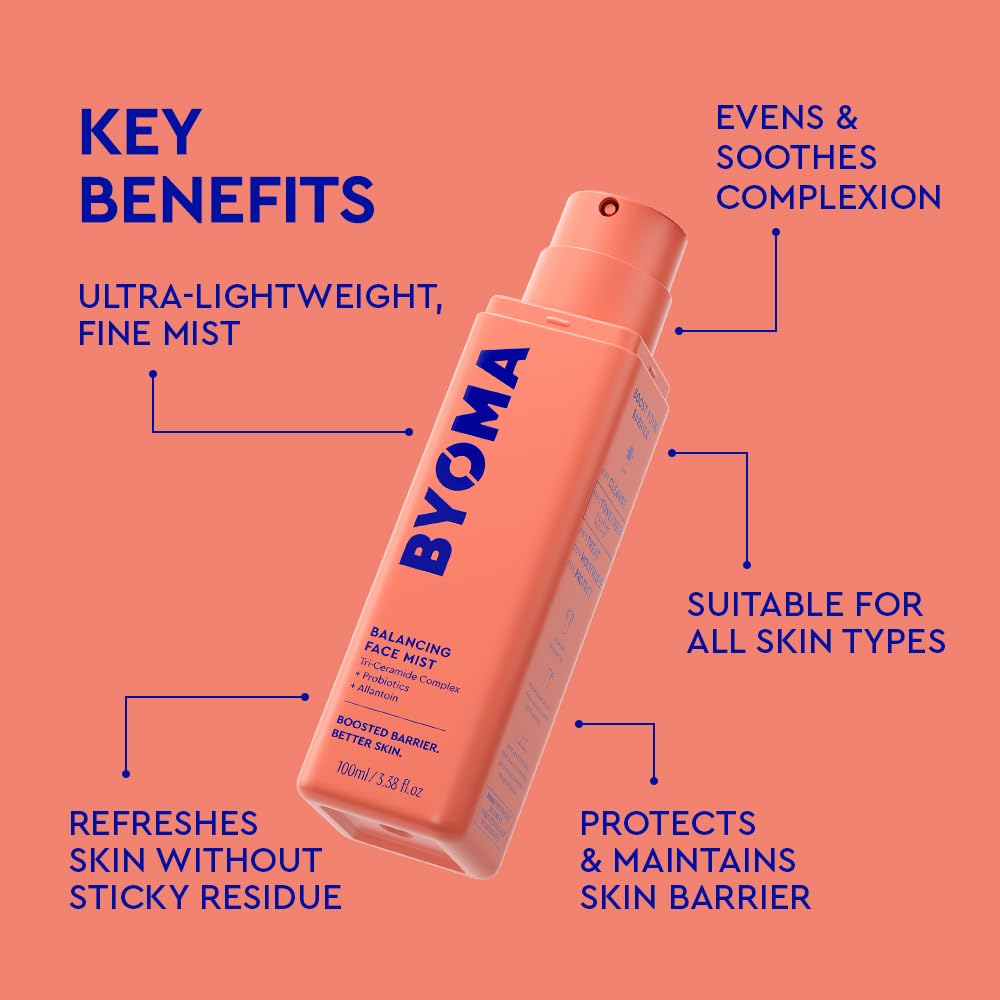 BYOMA Face Mist - Balancing Face Mist, pH Balanced Face Toner