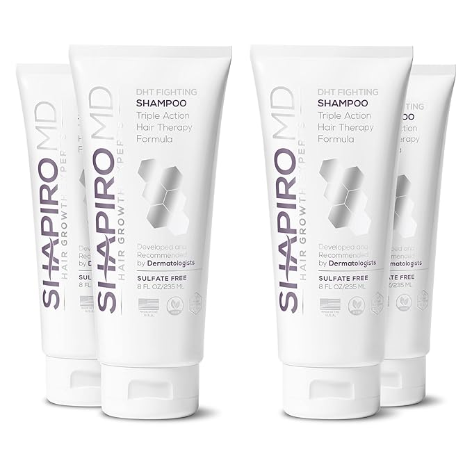Shapiro MD Hair Growth Experts DHT Fighting Hair Loss Shampoo, 4 Month