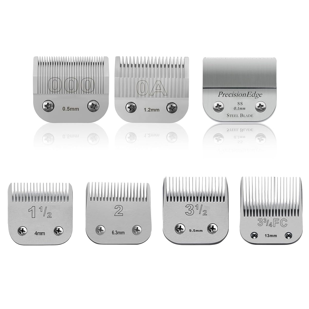 Replacement Ceramic Blades Set,Compatible with Andis,Oster 76,Wahl KM10