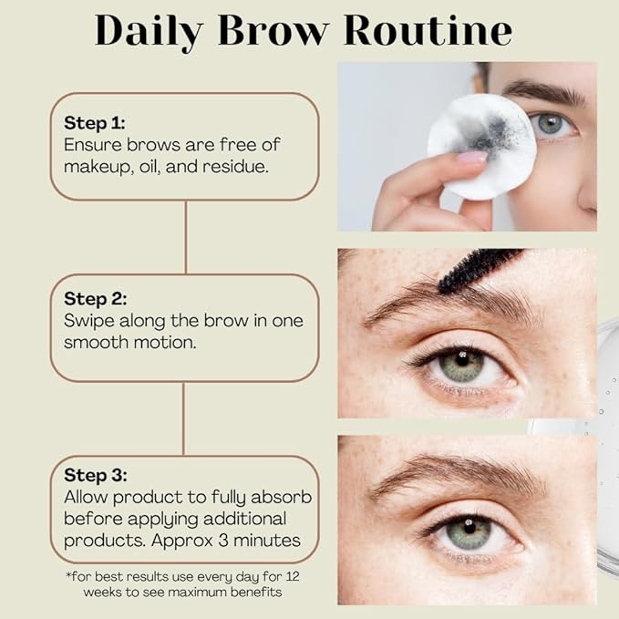 Eyebrow Growth Serum | Advanced Peptides & Biotin | Thickening Brow Serum
