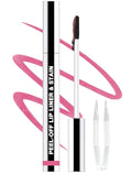 QCMME Lip Liner Stain Peel Off with Tweezer, Long Lasting Matte Lip Tattoo, Highly Pigmented Color Lip Tint Makeup, Waterproof, Transfer-proof Lipstain for Women, for All Skin Types