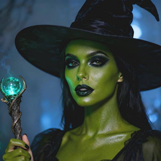 MEICOLY Light Green Face Body Paint Stick(1.06 Oz),St Patricks Day Accessories Face Paint, Elphaba Green Face Paint,Disgust Goblin Witch Face Makeup,Hunting Camo Gamora,Ogre Green