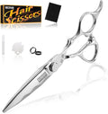 Reftpaer Professional Hair Cutting Shears -SUS440C Stainless Steel Barber Scissors with Ergonomic Handle,Ultra Sharp Blades for Salon (Modern, 6.0)