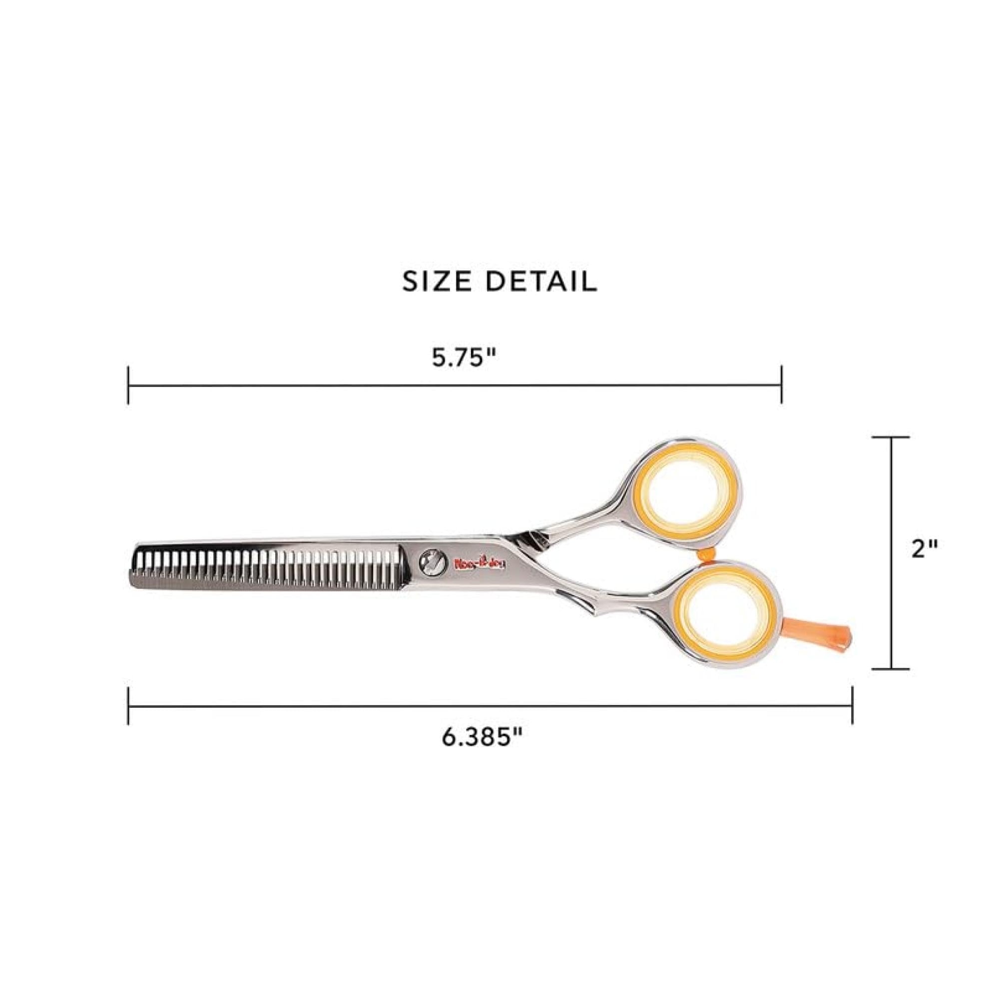 Cricket Centrix Roc-It Dog Professional Stylist 5” Hair Cutting Shears and RTL-30 Thinning Hair Cutting Scissors Duo Set, Salon Barber Supplies for Women and Men Haircut, Lefty