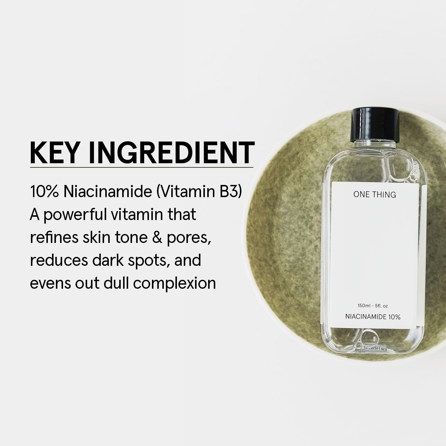 ONE THING Niacinamide 10% Toner 10.14 Fl Oz | Vitamin B3 Hydrating Revitalizing Soothing Facial Daily Essence Dull, Oily Skin | Discoloration, Redness, Acne Scars Relief, Uneven Tone | Korean SkinCare