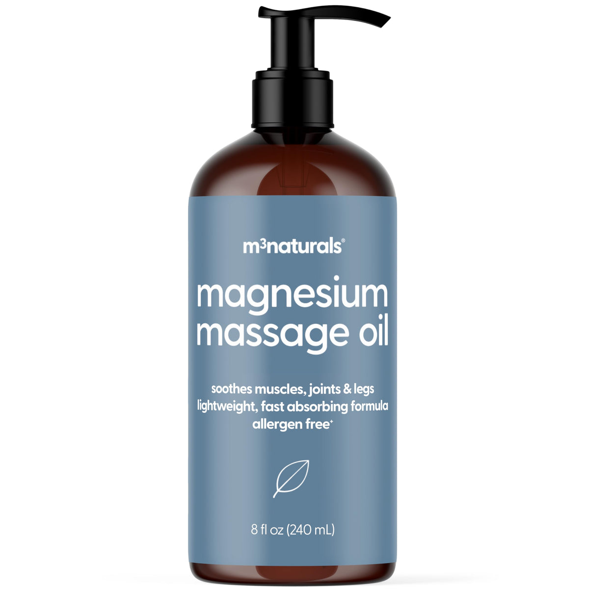 Anti Cellulite Massage Oil & Lymphatic Drainage Massager Kit, 8 fl oz by M3