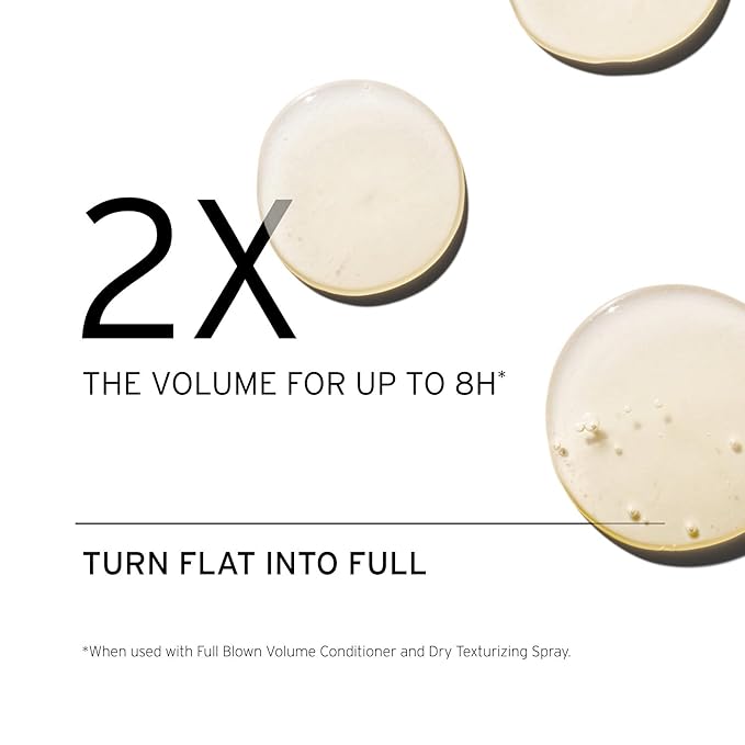Fekkai Full Blown Volume Shampoo (8.5 oz) + Conditioner (8.5 oz) - Adds Lift & Body for Lasting Volume For Fine or Flat Hair - Vegan, Cruelty-Free