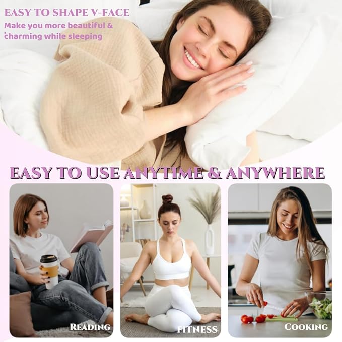 ROWMATE Graphene Chin Up Mask V Shaped Face Mask Chin Strap for Sleeping
