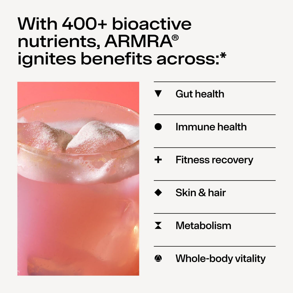 ARMRA Colostrum Powder | Vine Watermelon | Gut Health & Bloating | Skin & Hair | Immunity | Keto, Gluten & Fat-Free | 30 Servings