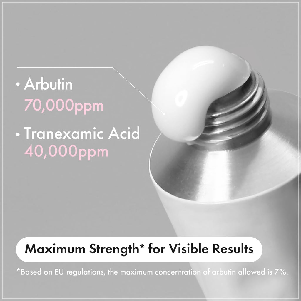 TOSOWOONG Arbutin 7% + Tranexamic Acid 4% Cream for Dark Spots, Brightening