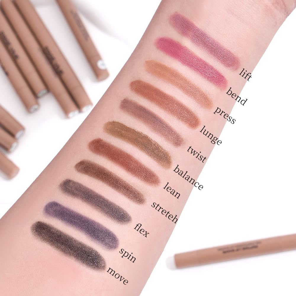 FeiCuiYun Matte Crayon Lip Liner Pencil, Deep Purple Lip Liners Lipstick For Women Halloween Birthday Party Wear, Plump Creamy Formula With Silicone Smudger for Define Contours & Sculpting Lip