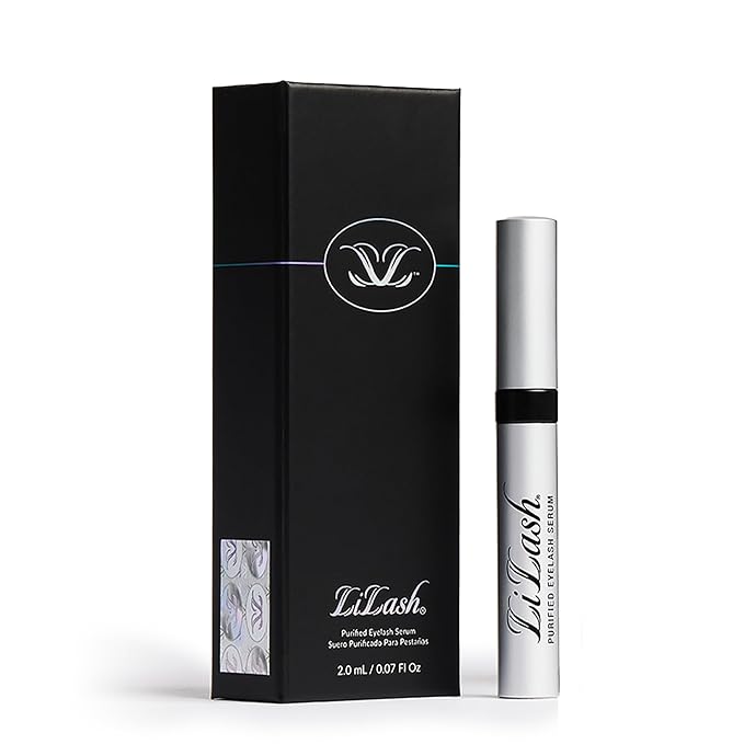 LiLash Purified Eyelash Serum for Longer & Fuller-Looking Lashes - Eyelash Enhancer, Safe for Use with Contacts, Lash Extensions, Sensitive Eyes - Vegan & Cruelty-free (2mL, 90-Day Supply)