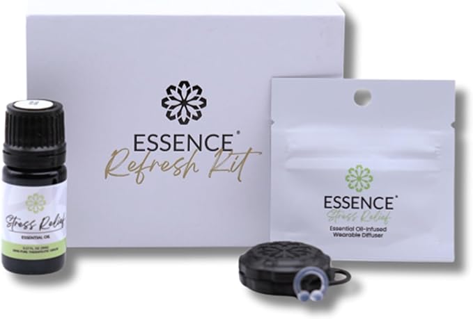 Essence Wearable Aromatherapy Nasal Diffuser – Stress Relief Essential Oil