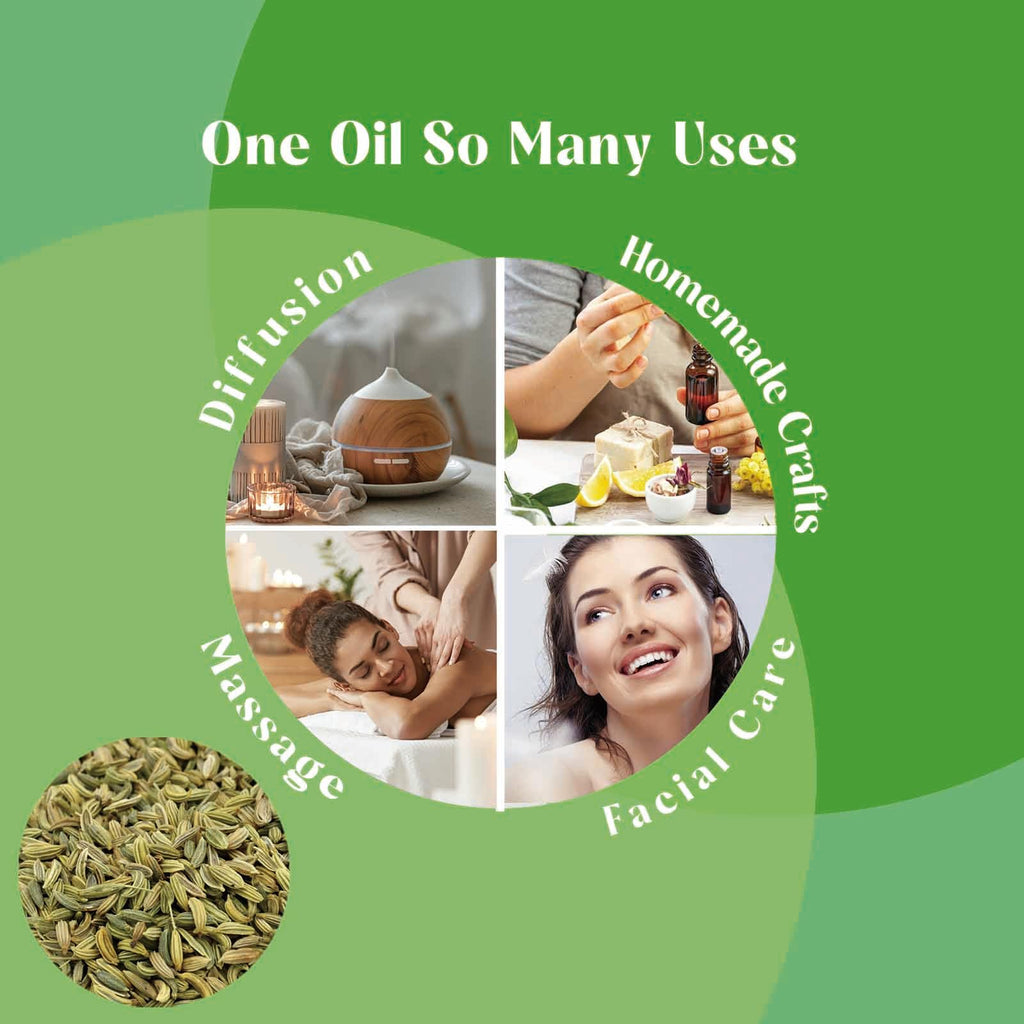 LOTUSJOY Fennel Essential Oil, 100% Pure, 1 Oz