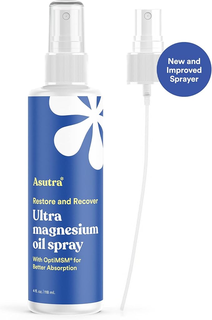 ASUTRA Zechstein Ultra Pure Magnesium Oil Spray for Feet with OptiMSM