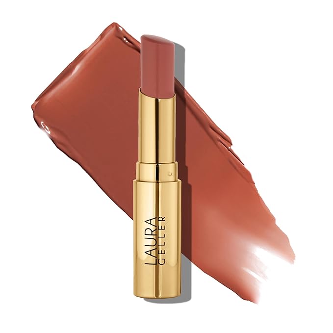 LAURA GELLER NEW YORK Jelly Balm Tinted Lip Balm – Cocoa-Motion – Hydrating Lip Color with Shine Finish – Squalane & Vitamin E – Buildable Sheer to Medium Coverage – Vegan & Cruelty-Free