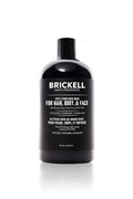 Brickell Men's Rapid Wash, 3 in 1 Body Wash Gel for Men, With Aloe, Vitamin E, and Jojoba Oil, 16 Ounce, Spicy Citrus Scent