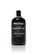 Brickell Men's Rapid Wash, 3 in 1 Body Wash Gel for Men, With Aloe, Vitamin E, and Jojoba Oil, 16 Ounce, Fresh Mint Scent