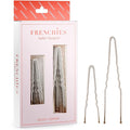 Frenchies Velvet Coated French Hair Pin, Non Slip, 20 Count, Grey