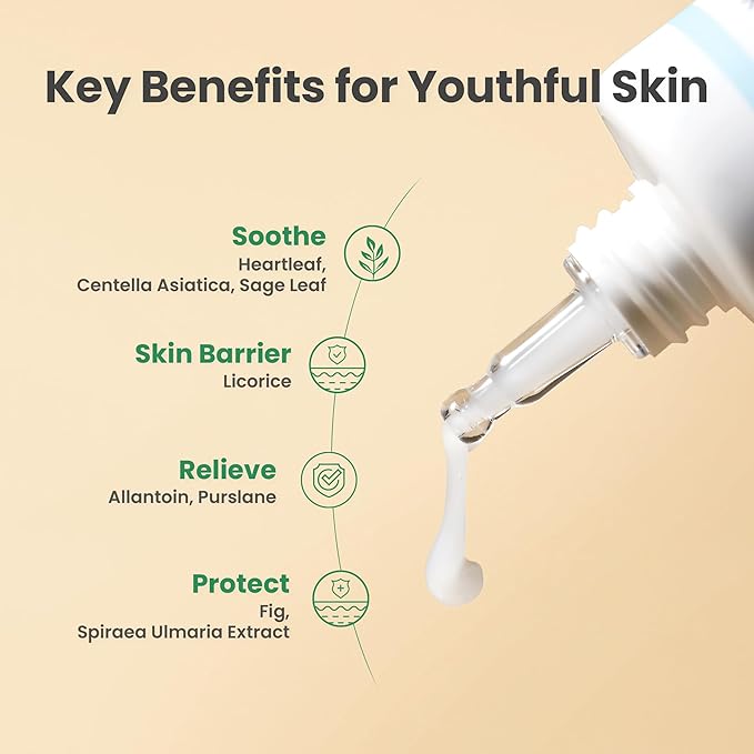 AXIS-Y Heartleaf My Type Calming Cream - Soothing, Redness Relief & Long Lasting Moisture Dewy Skin Daily Face Lotion - Vegan Korean Skin Care Moisturizer Face Cream (2.02 fl. oz.)
