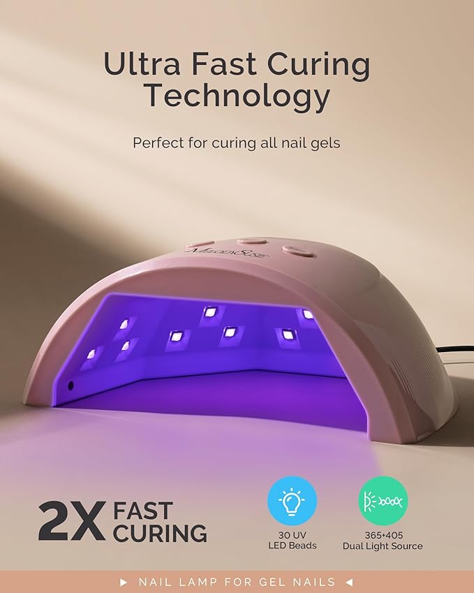 MelodySusie UV/LED Nail Lamp P-Plus30F for Rhinestone Glue