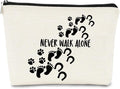 BARPERY Horse Gifts Horsehoes Paw Farm Girl Makeup Bag,Inspirational Gifts Never Walk Alone Cosmetic Bag,Birthday Christmas Make up Bag Gifts for Women Coworkers Friend Teen Girls Animal Lover