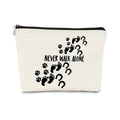 BARPERY Horse Gifts Horsehoes Paw Farm Girl Makeup Bag,Inspirational Gifts Never Walk Alone Cosmetic Bag,Birthday Christmas Make up Bag Gifts for Women Coworkers Friend Teen Girls Animal Lover