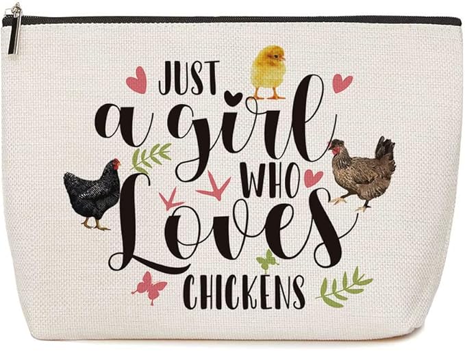 Chicken Makeup Bag Funny Animal Cosmetic Bag Chicken Gifts for Girls