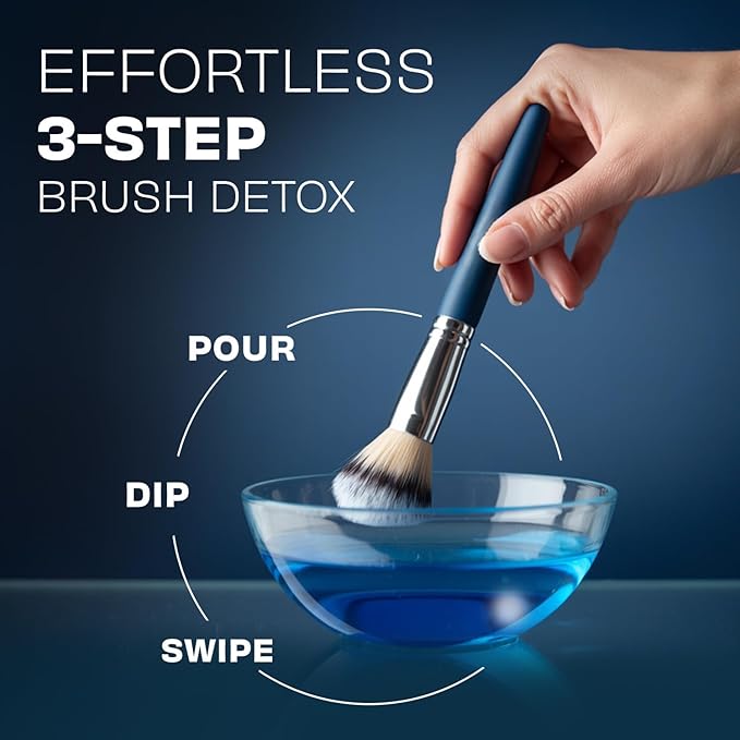 Original Vanilla Makeup Brush Cleaner - Professional Cleanser for Makeup Brushes - Quick-Drying, Rinse-Free Formula - Removes Stubborn Waterproof Make Up, 16 oz