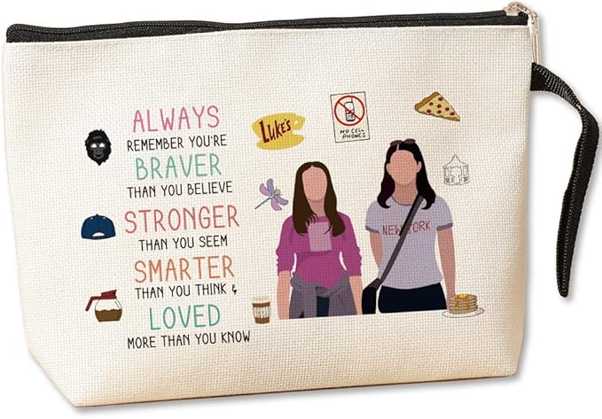 Makeup Bag Gil more Girls TV Merchandise Luke Fans Gift Lorelai and Rory