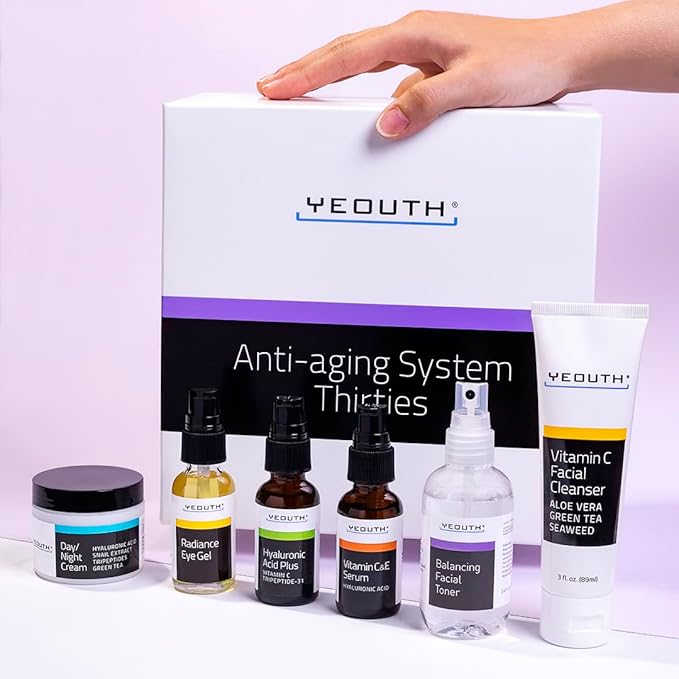 YEOUTH Skin Care Set 6-Piece Full Size for Radiant-Looking Skin