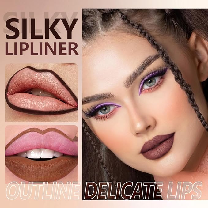 Hxssll 12Pcs Matte Lipstick Crayon Lip Liner pencil Set, Creamy & Hydrating Matte Lip Pencil, Smudge-Proof, Long-Wear Waterproof Lipstick Liner to Create Perfect Lip Makeup (12pcs) Set #01