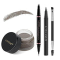 LAVONE Eyebrow Pen Kit, Waterproof Brow Pencil, Pomade, Eyeliner, Grey
