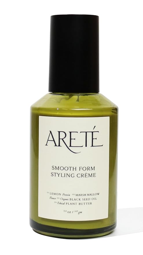 ARETÉ Smooth Form Styling Crème, Black Seed Oil, Marsh Mallow Flower, 3.8oz